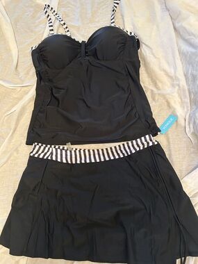 Younique Black Swimwear tankini